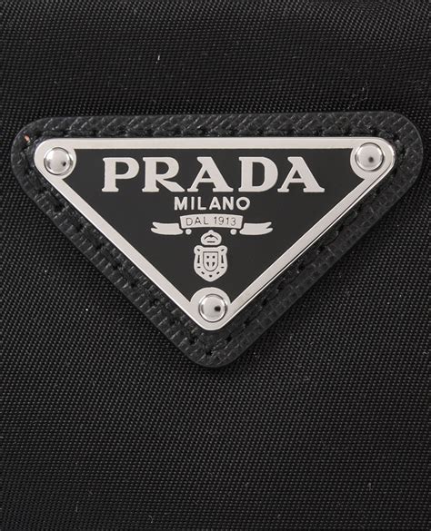 prada leather flag logo patch pocket|Prada logo.